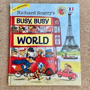 Busy, Busy World Hardcover Book by Richard Scarry